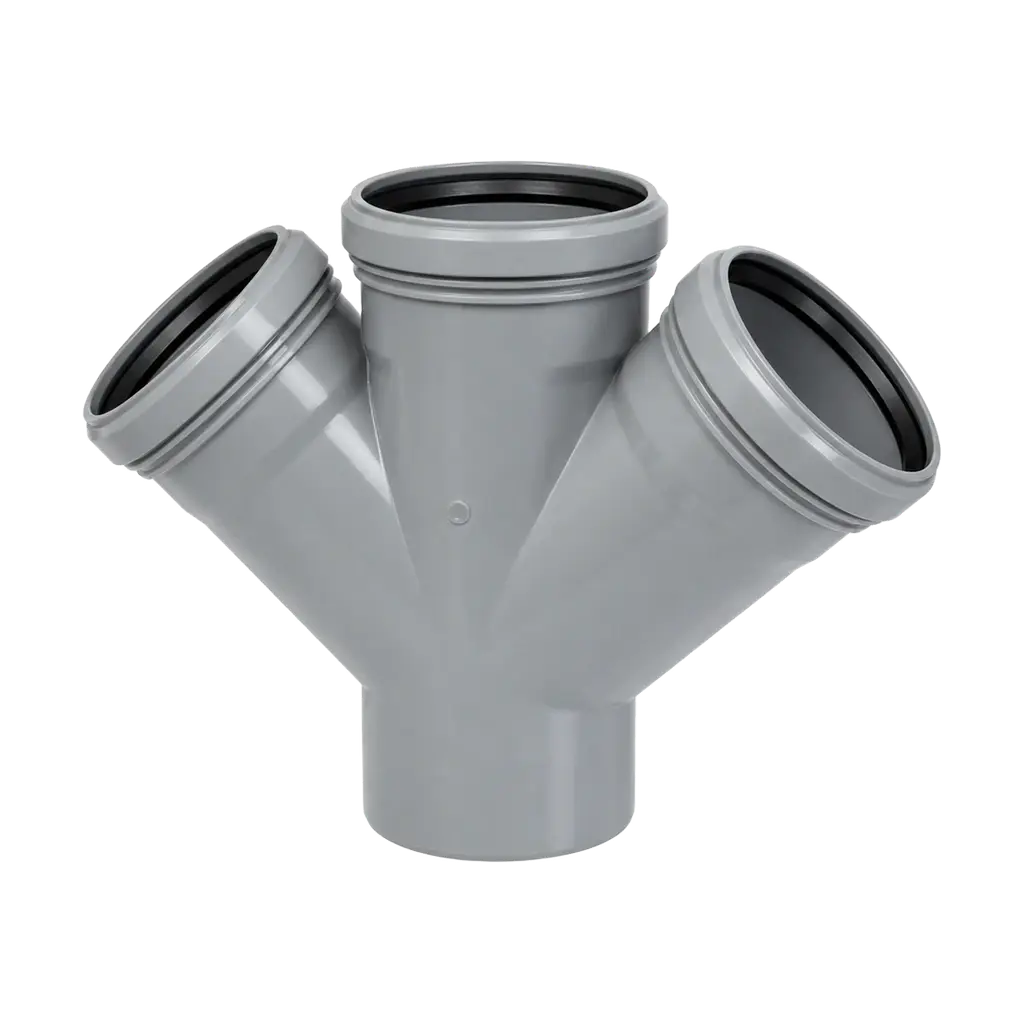 Xoch fitting Ø50 45° kulrang